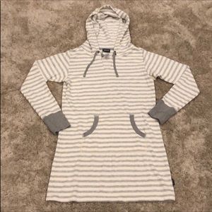 Patagonia Ahnya Medium Grey/White Hooded Dress